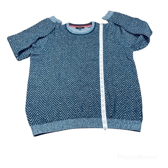 Ted Baker Herringbone Men’s Uncle Knitted Crewneck Sweater Size 5 ~ L (US) - Picture 8 of 10
